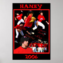 Poster do basebol de Haney