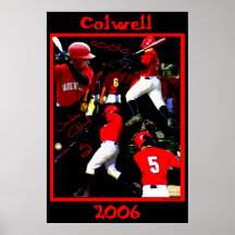 Poster do basebol do caloiro de Colwell