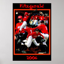 Poster do basebol do caloiro de Fitzgerald