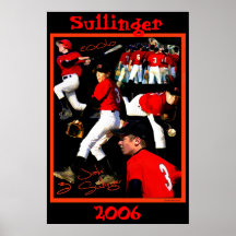 Poster do basebol do caloiro de Sullinger