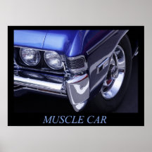 Poster do carro do músculo