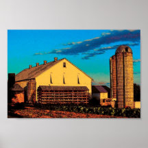 Poster do celeiro do tabaco de Amish
