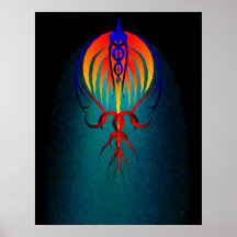 Poster do cometa da bola de fogo