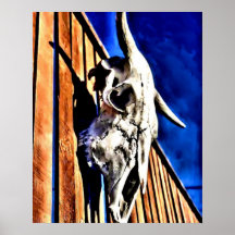 Poster do crânio da vaca