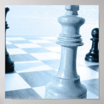 Poster do design da xadrez