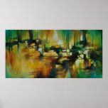 Poster do design do abstrato da "estrada"