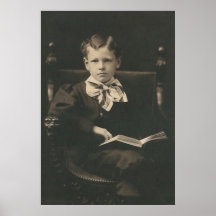 poster do livro de leitura do menino