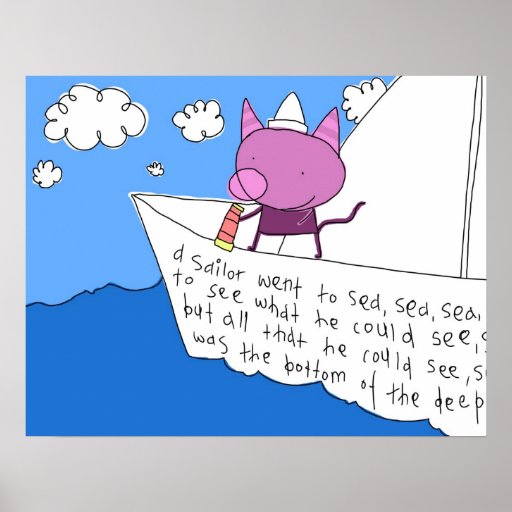 Poster do marinheiro do gatinho
