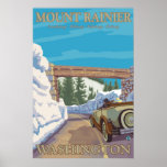Poster do Monte Rainier - da entrada da passagem d