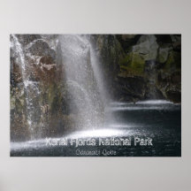 Poster do parque nacional dos fiordes de Kenai