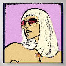 Poster do pop art de Gwen