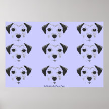 Poster do pop art do filhote de cachorro de Staffo