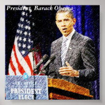 Poster do presidente Barack Obama