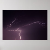 Poster do relâmpago do ziguezague