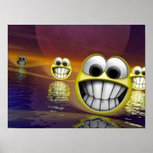 poster do smiley face 3d