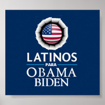 Poster dos LATINOS de Obama Biden