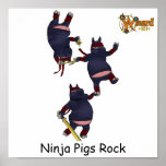 Poster dos porcos de Wizard101 Ninja