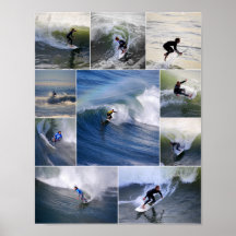 Poster dos surfistas de Califórnia