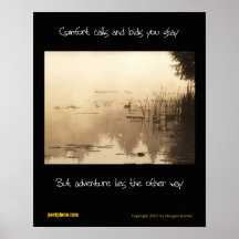 Poster encadernado da aventura