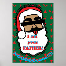 Poster engraçado de Papai Noel