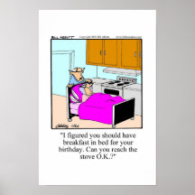 Poster engraçado do aniversário!