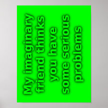 Poster engraçado dos problemas graves imaginários 