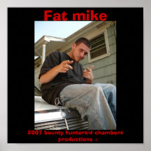 poster gordo do microfone