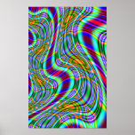 Poster gritando do Fractal do arco-íris (#2)