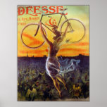 Poster/impressão da bicicleta: ~ francês do poster