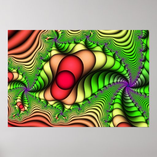 Poster/impressão:  Fractal de outubro