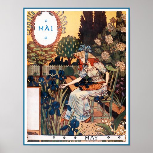 Poster/impressão: Mês de maio - MAI