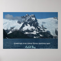 Poster lindo da natureza de Alaska
