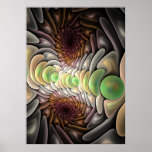 Poster líquido do abstrato da mágica
