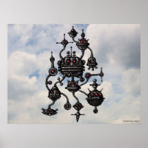Poster mecânico estrangeiro da arte gráfica de for