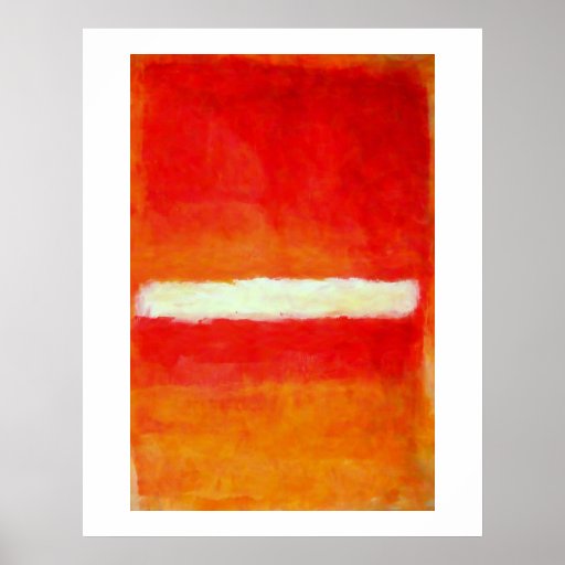 Poster moderno da arte abstracta - estilo de Rothk