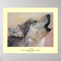 poster pastel original da arte dos animais selvage
