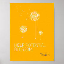 Poster potencial da flor da ajuda