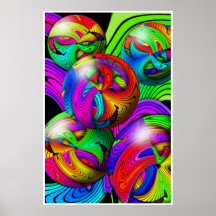 Poster psicadélico da fusão