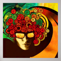 poster psicadélico do pop art de 8,99