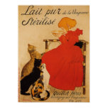Poster puro francês do leite pôsteres