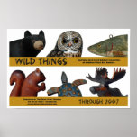 Poster selvagem da exposição das coisas