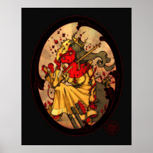 Poster vermelho da rainha