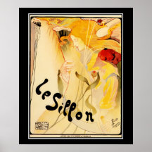Poster vintage do art deco