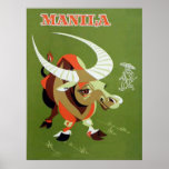Poster vintage dos philipines de Manila