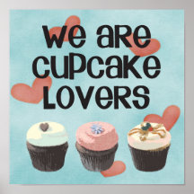 Poster "WE ARE CUPCAKE LOVERS"