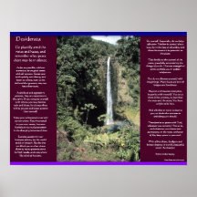 Posters 6 das cachoeiras dos DESIDERATA