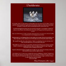 Posters árabes brancos do cavalo dos Desiderata