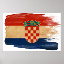 Posters da bandeira de Croatia