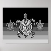 Posters da tartaruga do labirinto