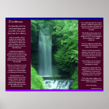 Posters das cachoeiras dos DESIDERATA